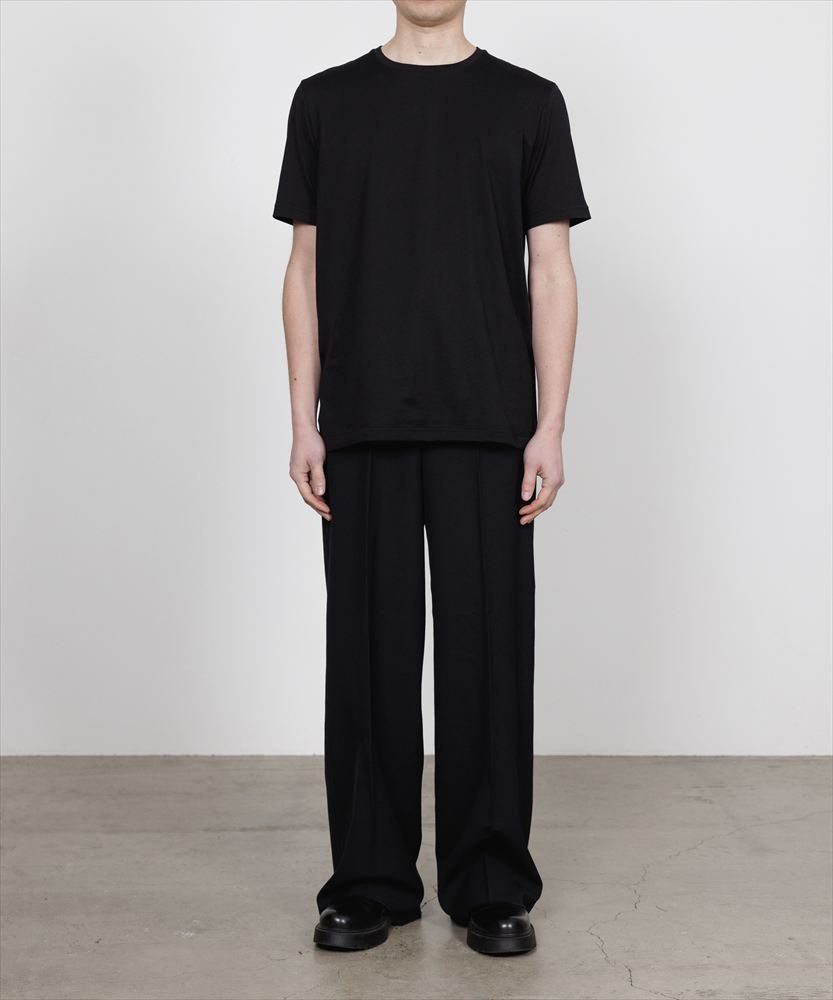 FLAT FRONT WIDE TROUSERS ORGANIC WOOL SURVIVAL CLOTH