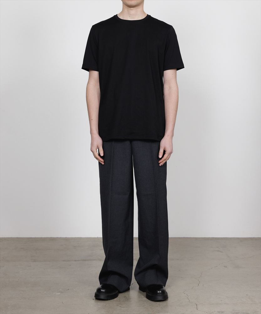 FLAT FRONT WIDE TROUSERS ORGANIC WOOL SURVIVAL CLOTH