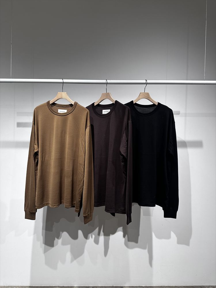 RELAXED FIT L/S TEE SUPER160s WOOL WASHABLE
