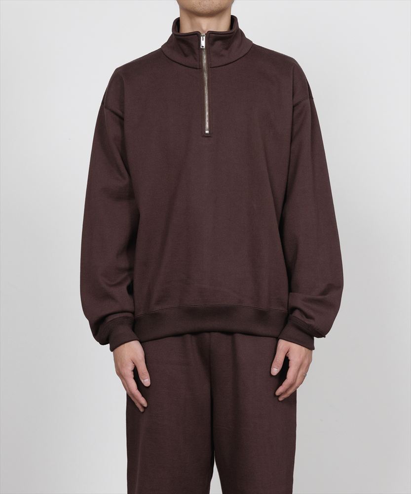 COMFORT HALF ZIP ORGANIC COTTON HEAVY FLEECE
