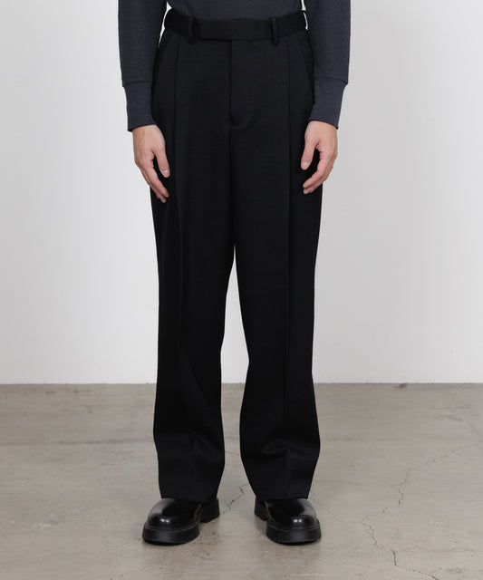  DOUBLE PLEATED SEMI EASY TROUSERS POLWARTH TUXEDO CLOTH  