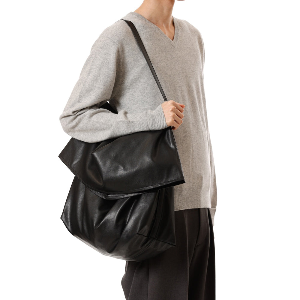SYNTHETIC LEATHER SHOULDER BAG