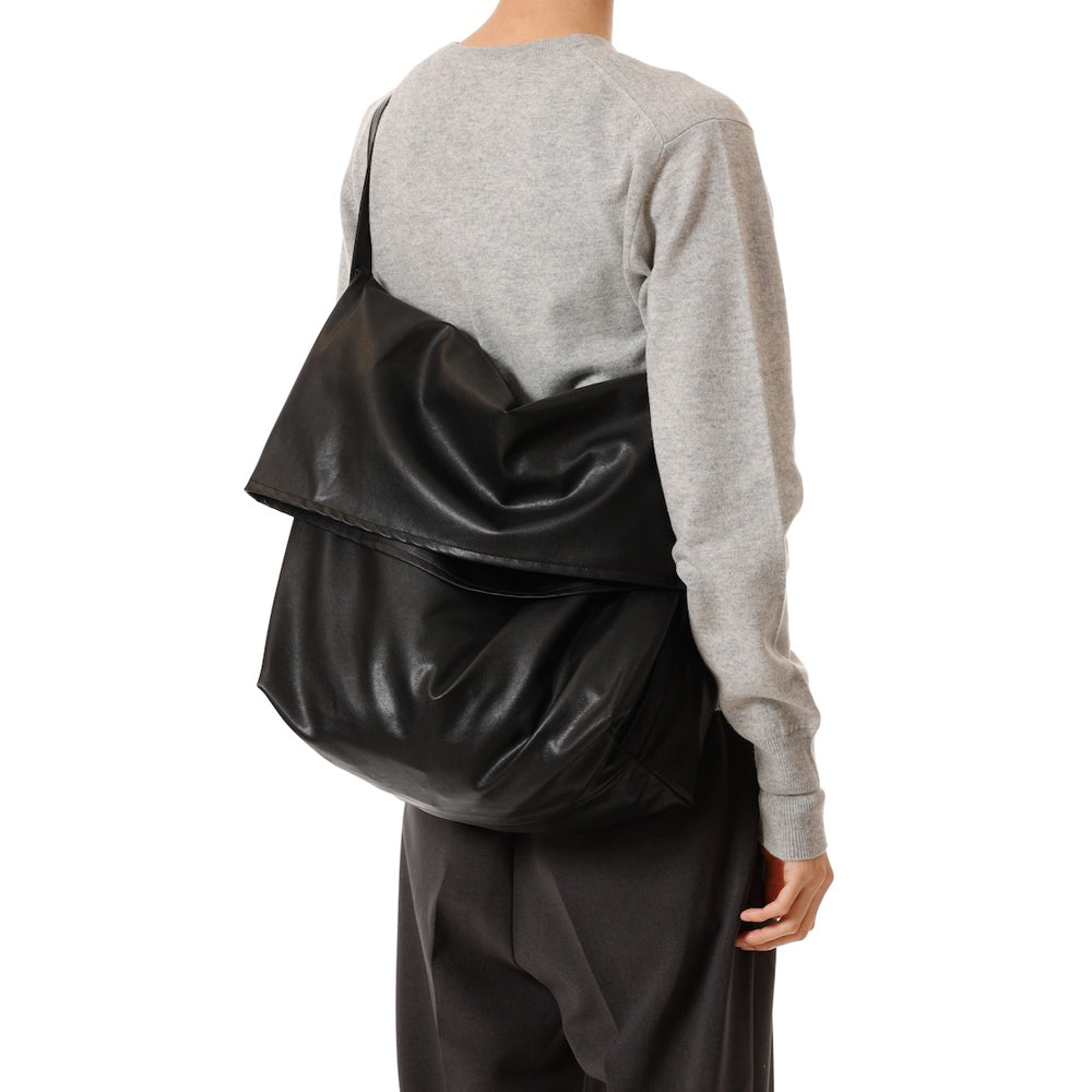 SYNTHETIC LEATHER SHOULDER BAG