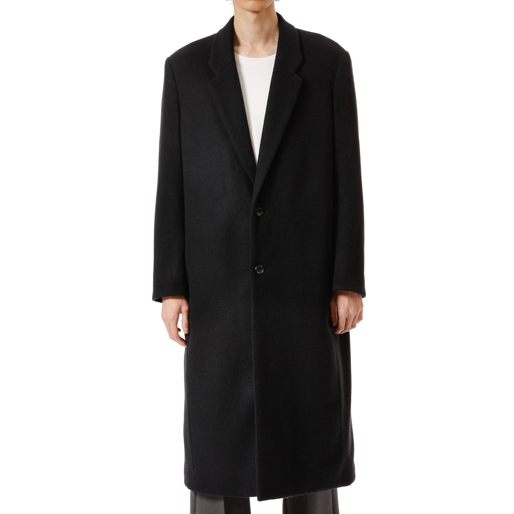 WOOL SHAGGY PADDING CHESTER COAT