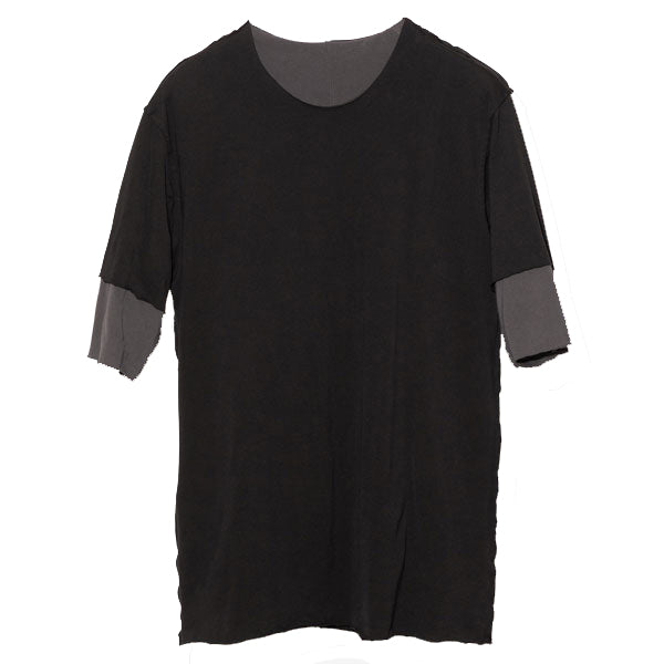80/2 TIGHT TENSION JERSEY LAYERED T-SHIRT