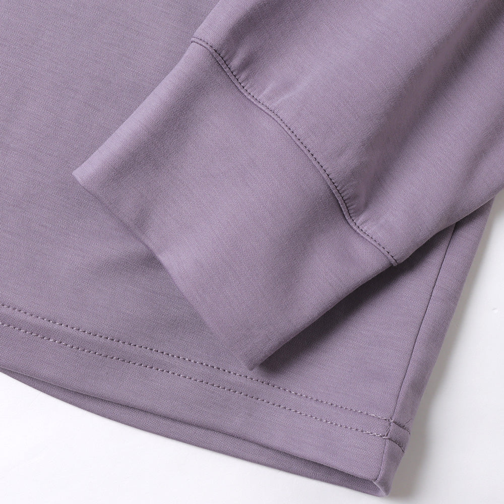 COTTON DOUBLE FACE OVERSIZED L/S TEE