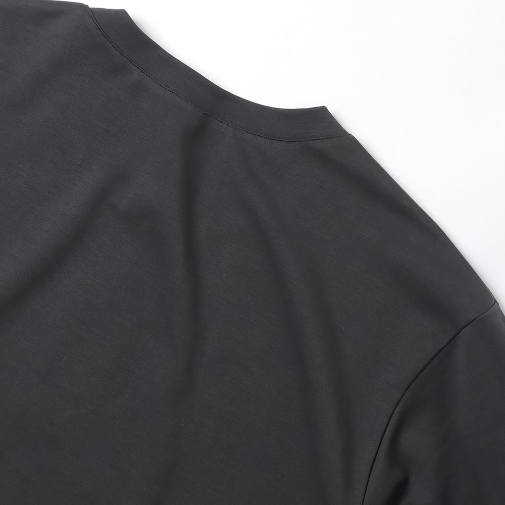 COTTON DOUBLE FACE OVERSIZED L/S TEE