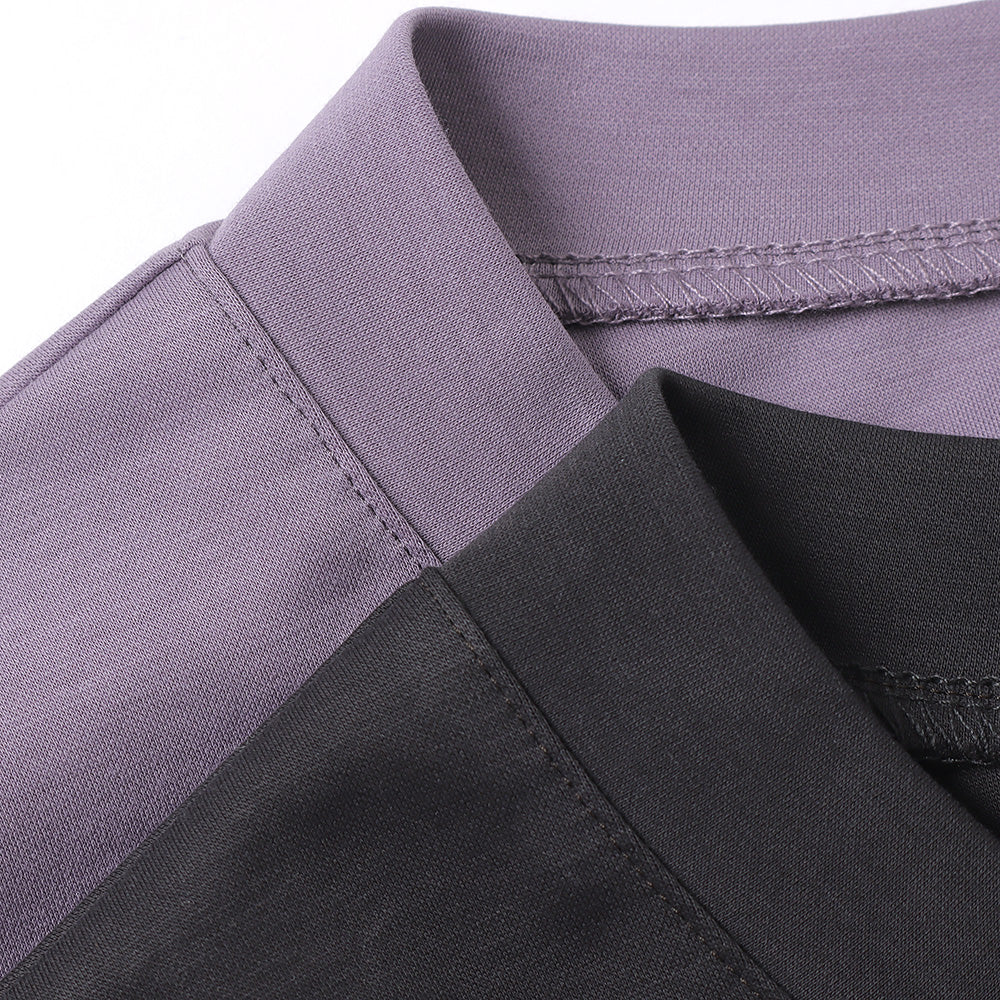 COTTON DOUBLE FACE OVERSIZED L/S TEE