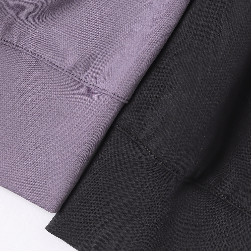 COTTON DOUBLE FACE OVERSIZED L/S TEE