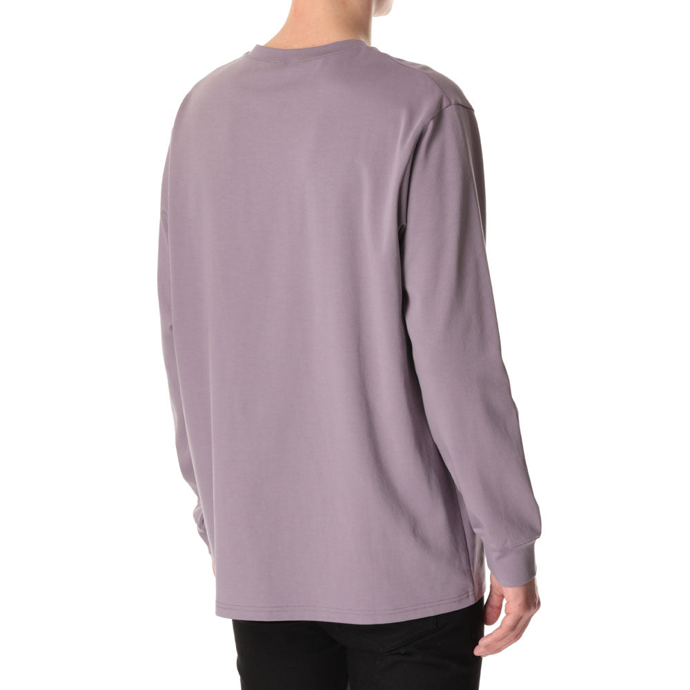 COTTON DOUBLE FACE OVERSIZED L/S TEE