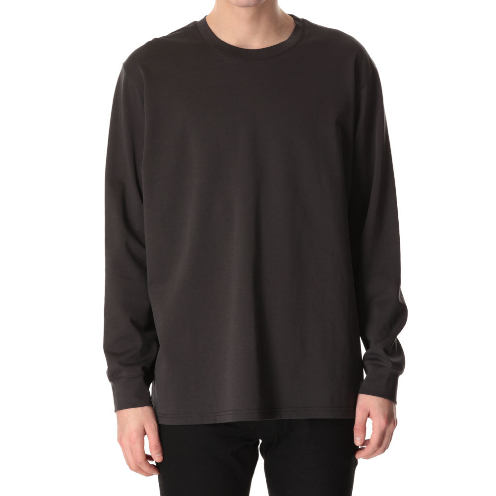 COTTON DOUBLE FACE OVERSIZED L/S TEE