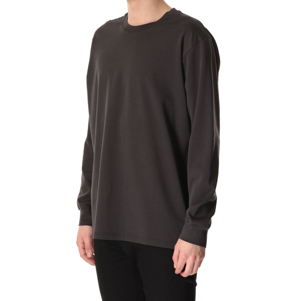 COTTON DOUBLE FACE OVERSIZED L/S TEE