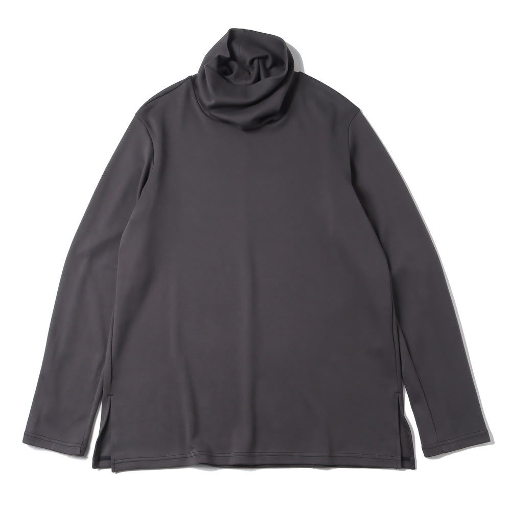 HEAVY COTTON DOUBLE FACE WIDE HIGHNECK L/S TEE