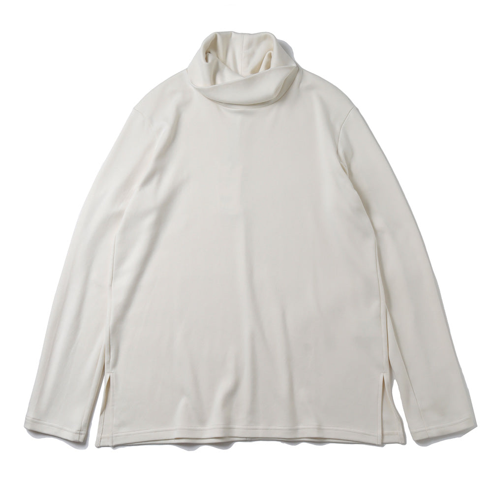 HEAVY COTTON DOUBLE FACE WIDE HIGHNECK L/S TEE