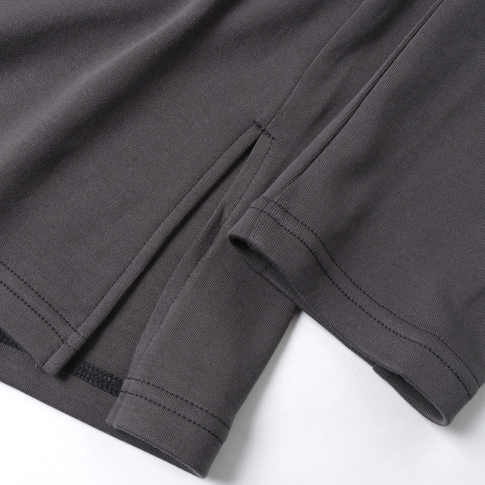 HEAVY COTTON DOUBLE FACE WIDE HIGHNECK L/S TEE