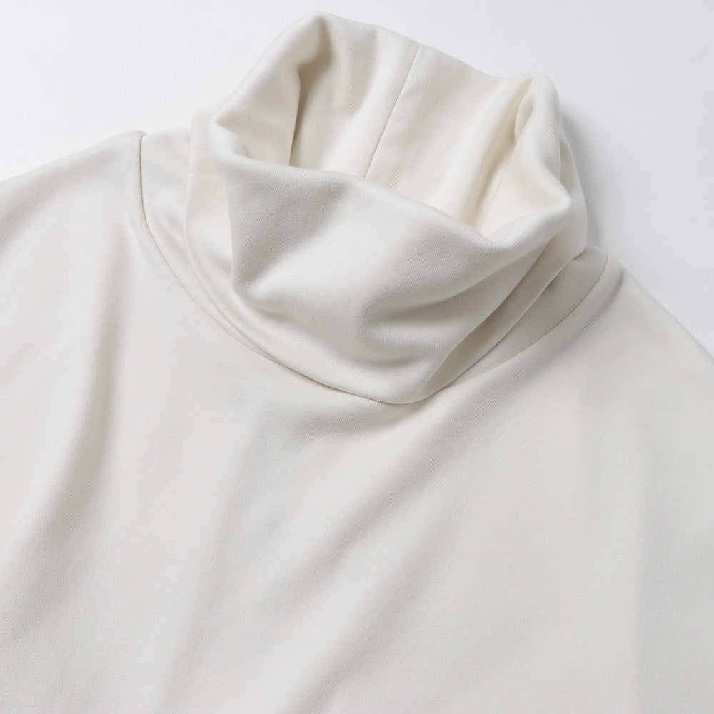 HEAVY COTTON DOUBLE FACE WIDE HIGHNECK L/S TEE