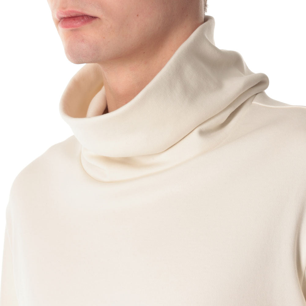 HEAVY COTTON DOUBLE FACE WIDE HIGHNECK L/S TEE