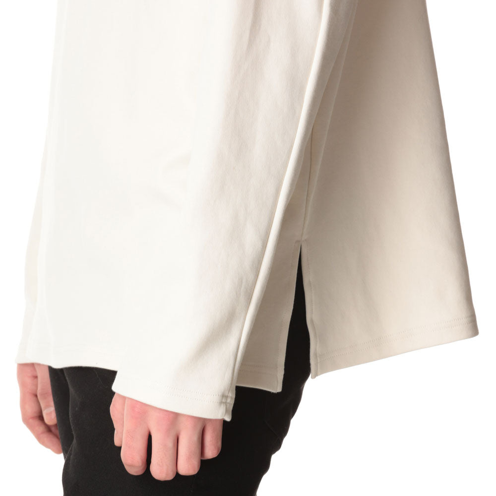 HEAVY COTTON DOUBLE FACE WIDE HIGHNECK L/S TEE