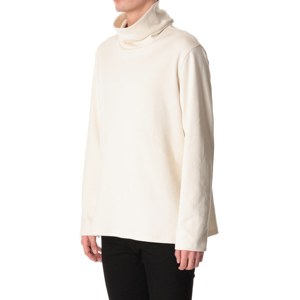 HEAVY COTTON DOUBLE FACE WIDE HIGHNECK L/S TEE