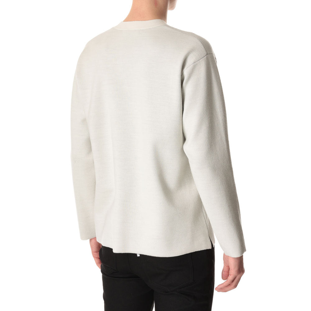 WO x PE DOUBLE FACE KNIT CREW NECK PULLOVER