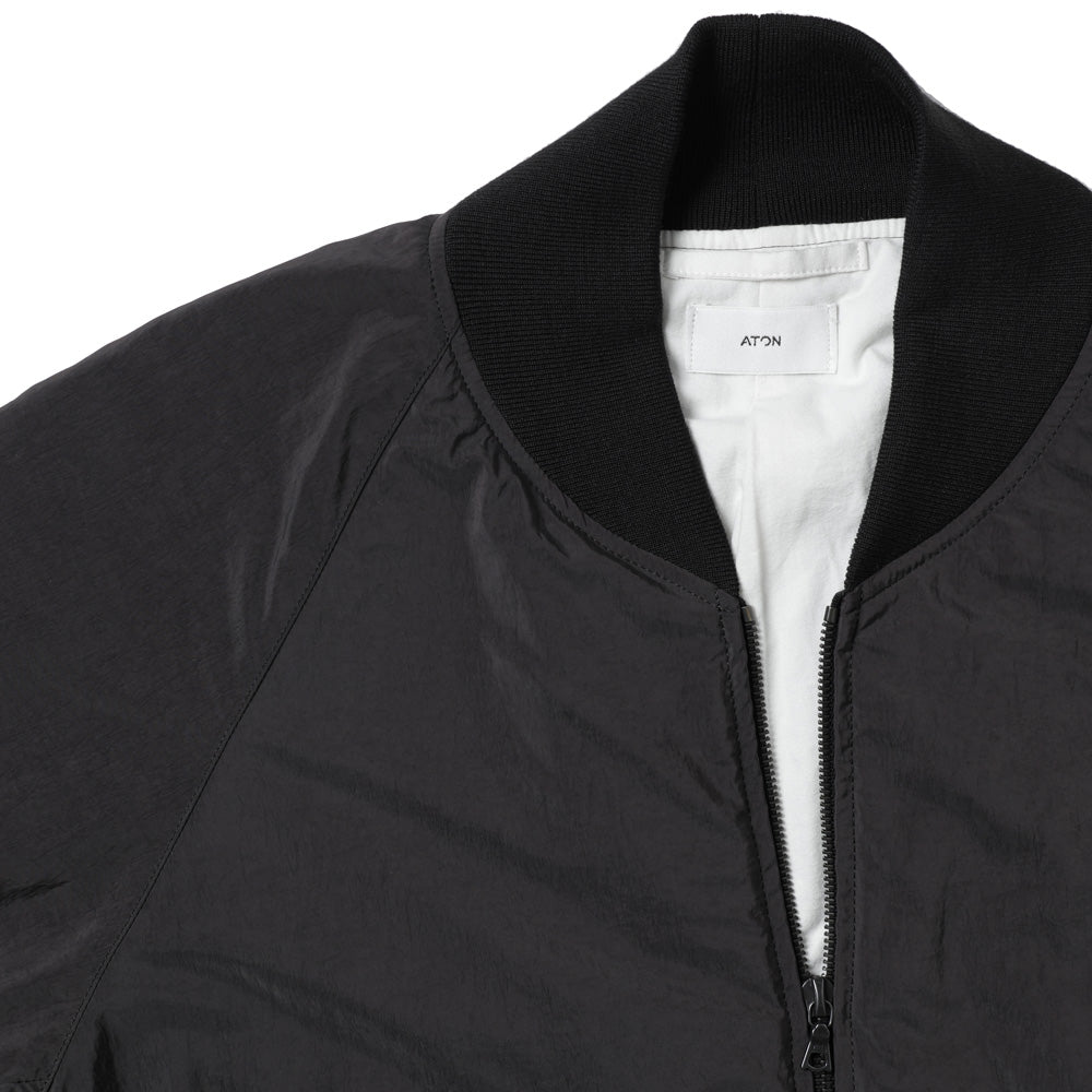 FIBRIL NYLON SATIN FLIGHT JACKET