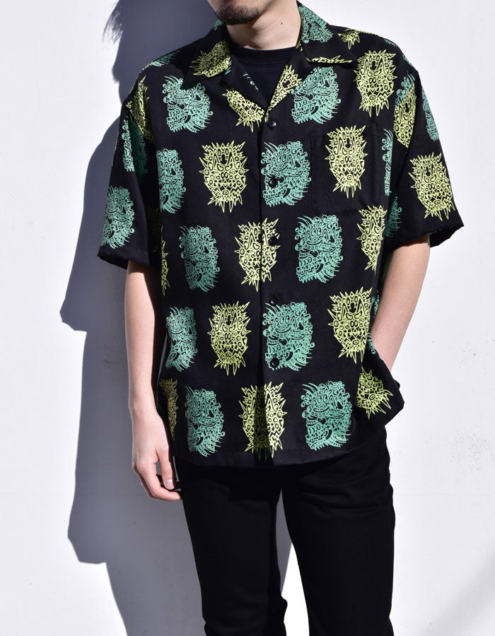 NOAH LYON × MINEDENIM S/S Open Collar SH