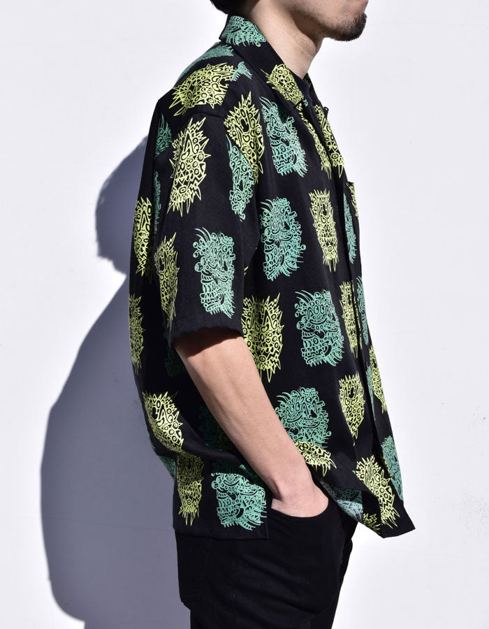 NOAH LYON × MINEDENIM S/S Open Collar SH