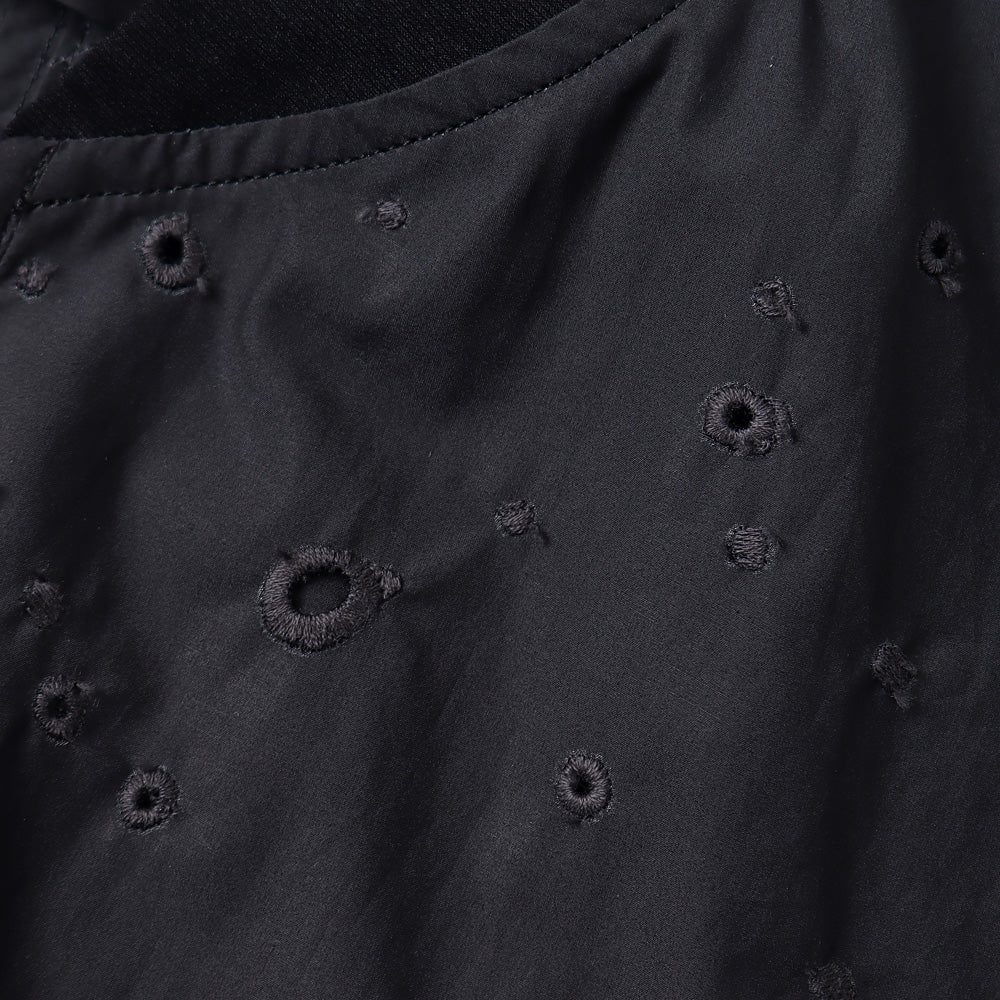 EMBROIDERED CO TYPEWRITER BOMBER JACKET
