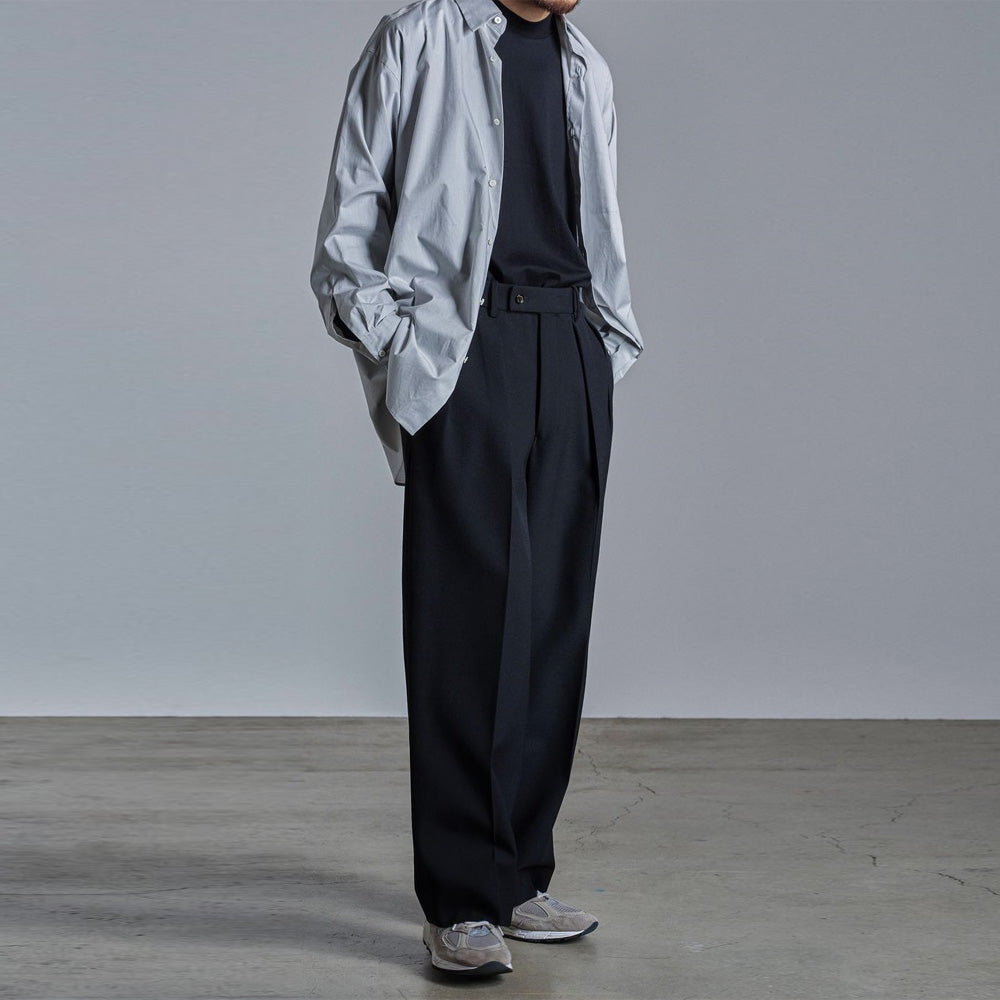 DOUBLE PLEATED TROUSERS ORGANIC WOOL SURVIVAL CLOTH