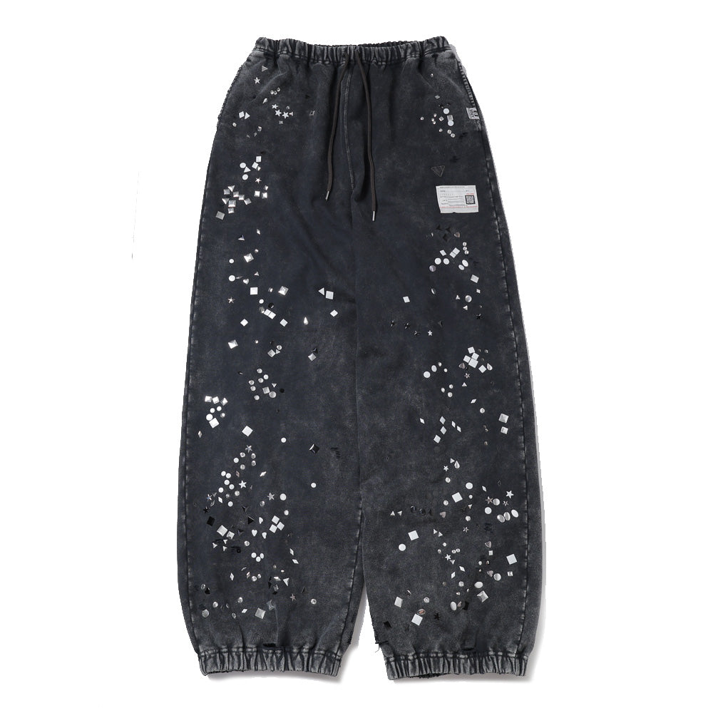 EMBELLISHED BLEACHED PANTS