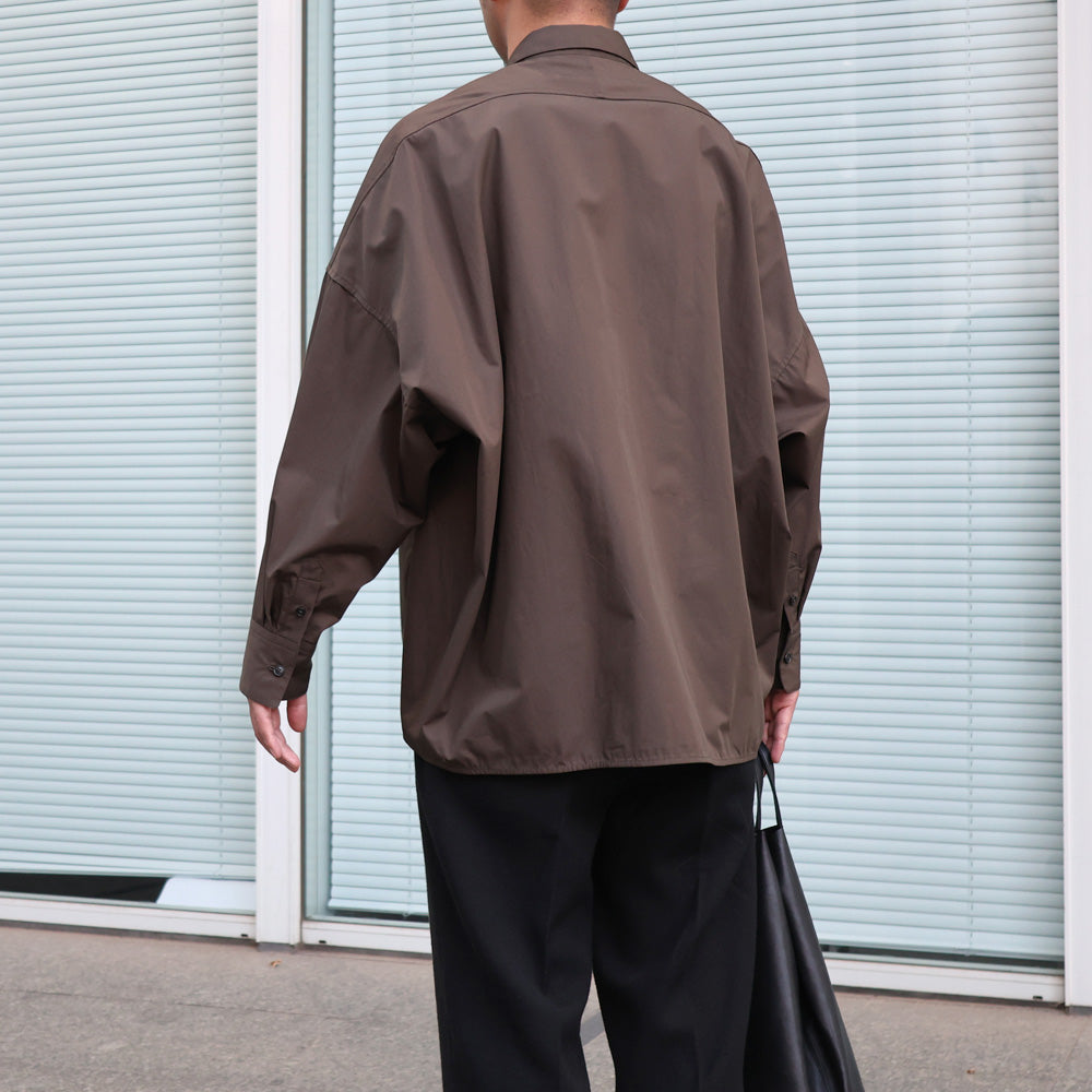 Draping Shirt Type A Clear Heavy Broadcloth