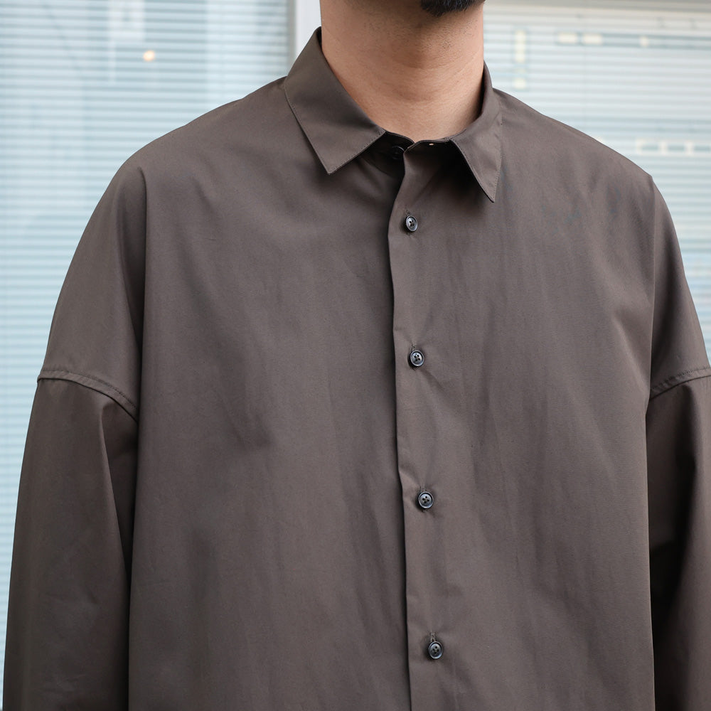 Draping Shirt Type A Clear Heavy Broadcloth