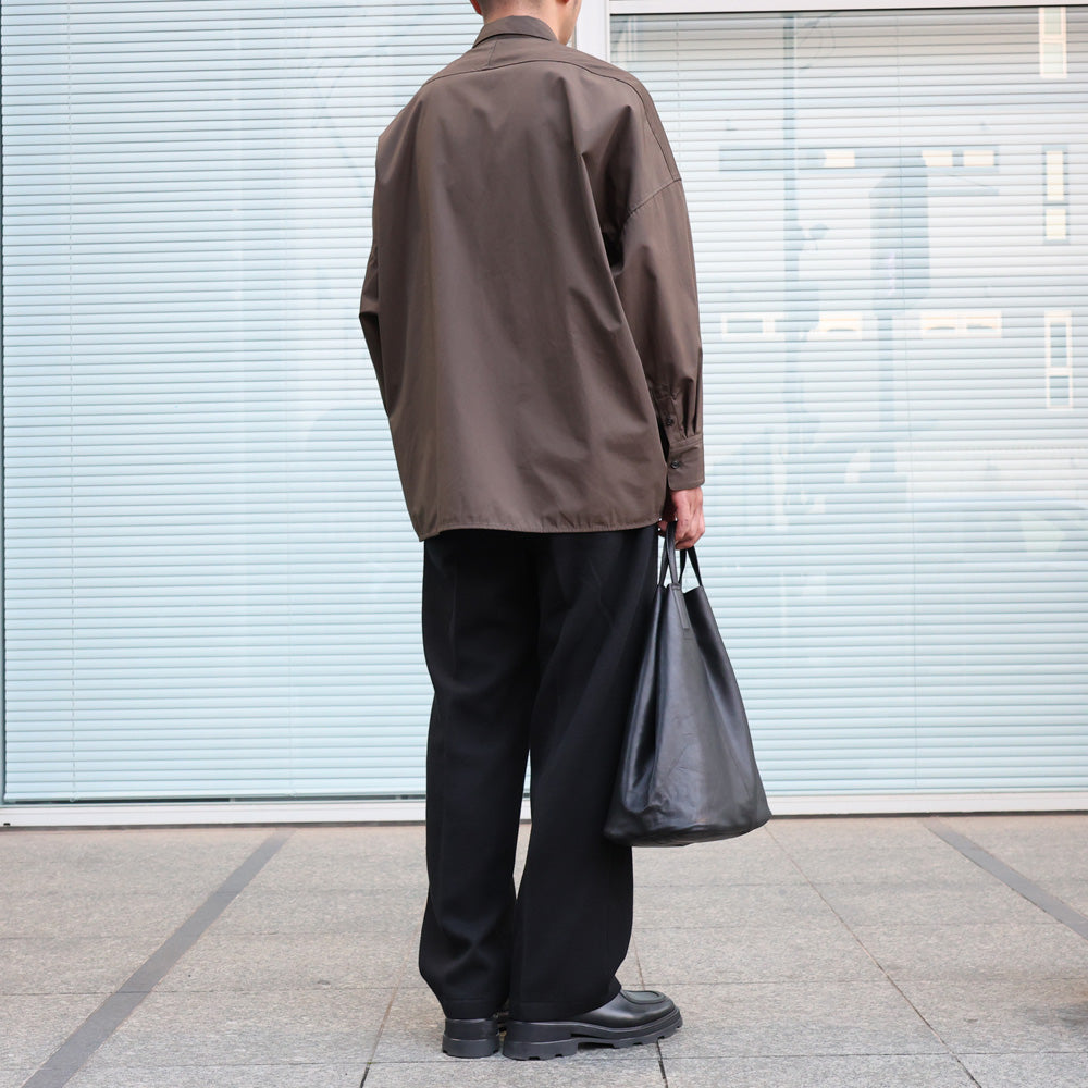 Draping Shirt Type A Clear Heavy Broadcloth