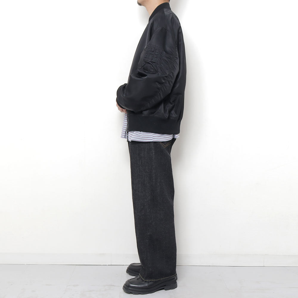 40s MIL BAGGY ZIPPED SHUTTLE DENIM TROUSERS