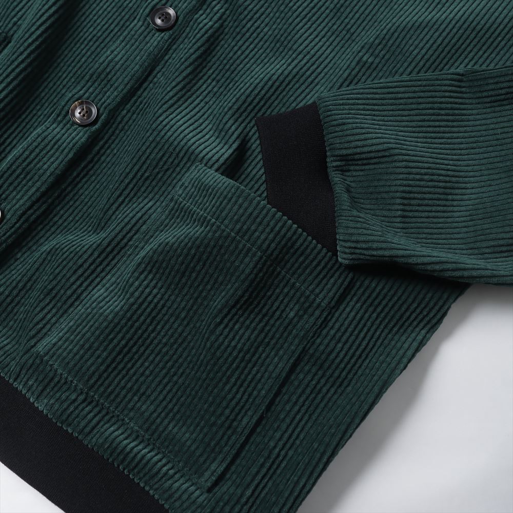 LIMITED WIDE COTTON CORDUROY V-CARDIGAN