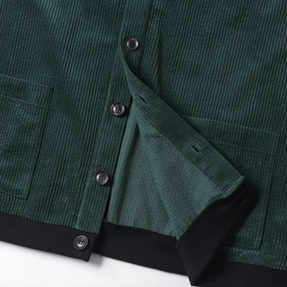 LIMITED WIDE COTTON CORDUROY V-CARDIGAN