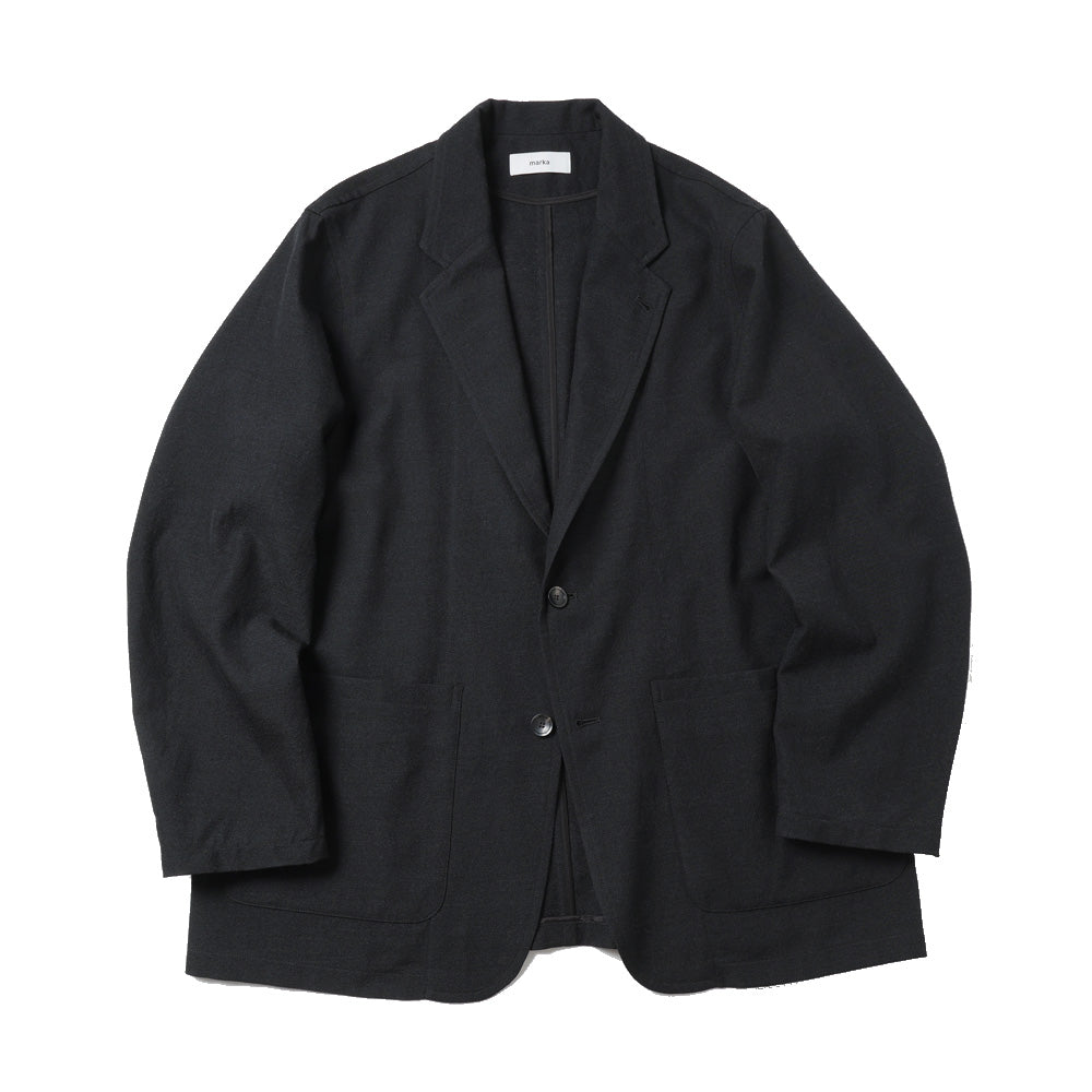 STROLL AROUND JACKET TUMBLED WOOL SERGE