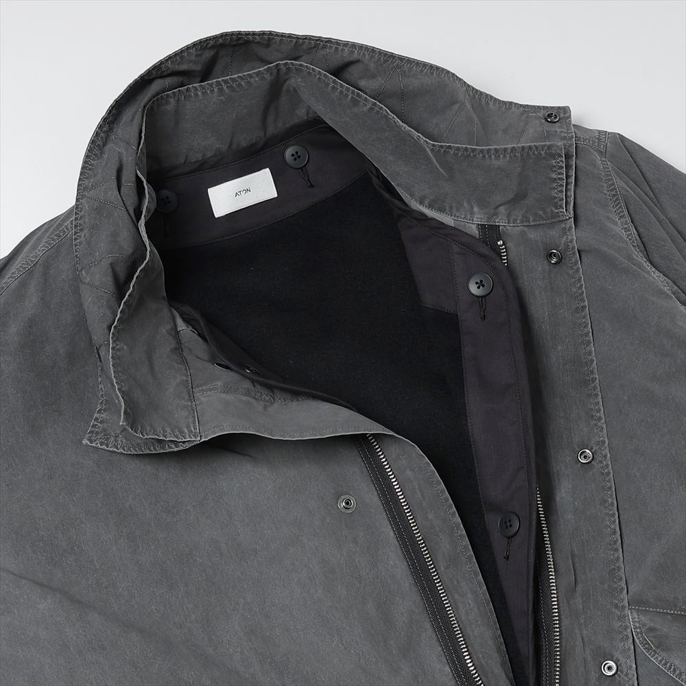 ATON (エイトン) PIGMENT AIR WEATHER SHORT MODS COAT – Area