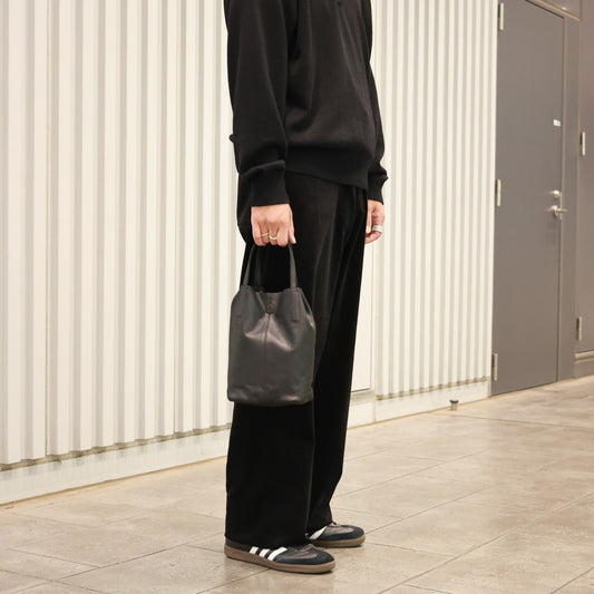  2WAY SMALL TOTE (L) (BLACK)  