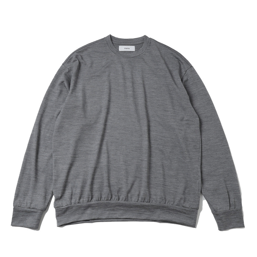 CREW NECK WOOL SINGLE JERSEY WASHABLE
