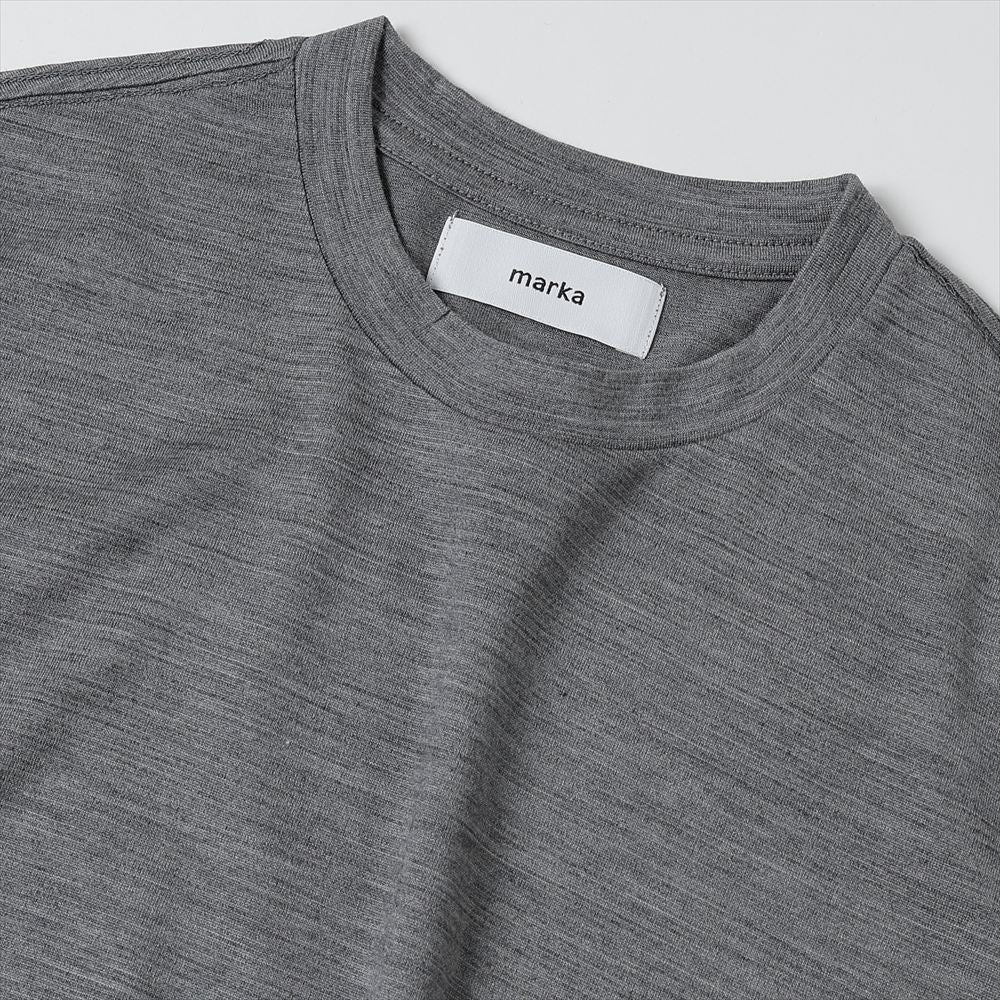 CREW NECK WOOL SINGLE JERSEY WASHABLE