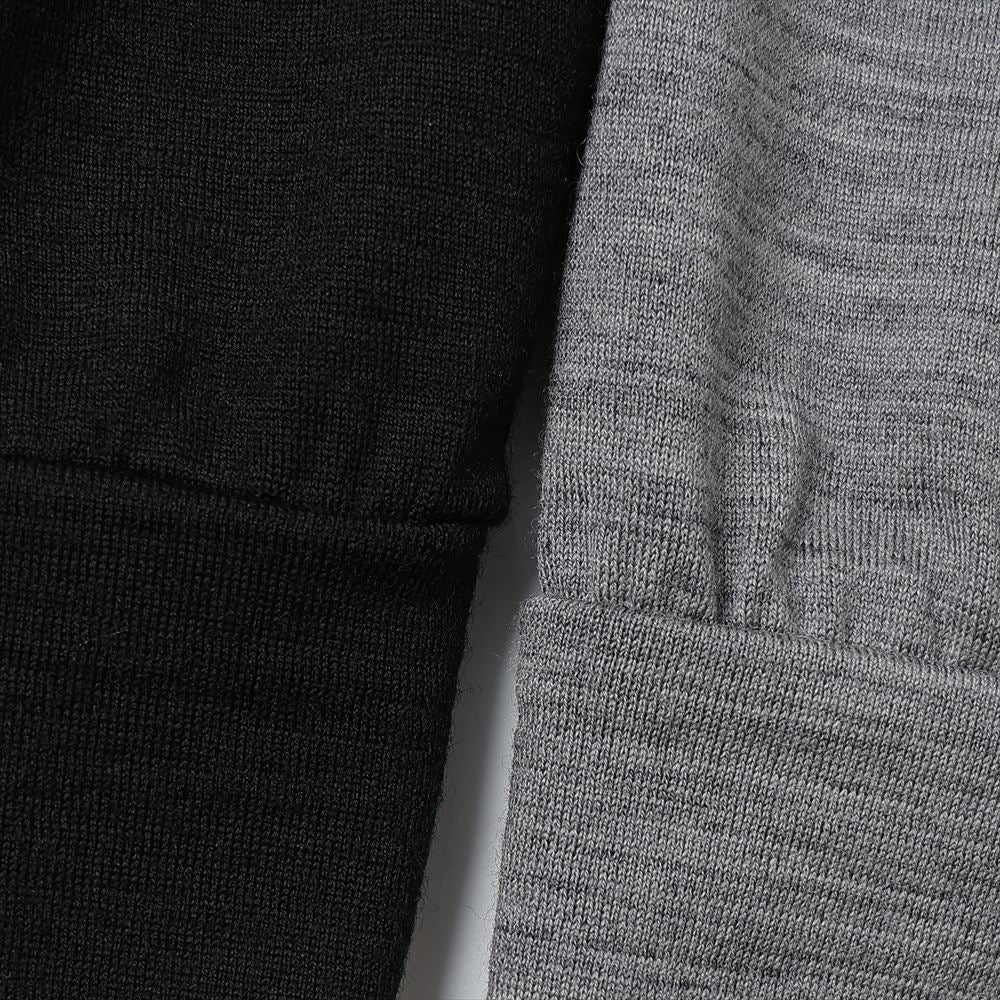 CREW NECK WOOL SINGLE JERSEY WASHABLE