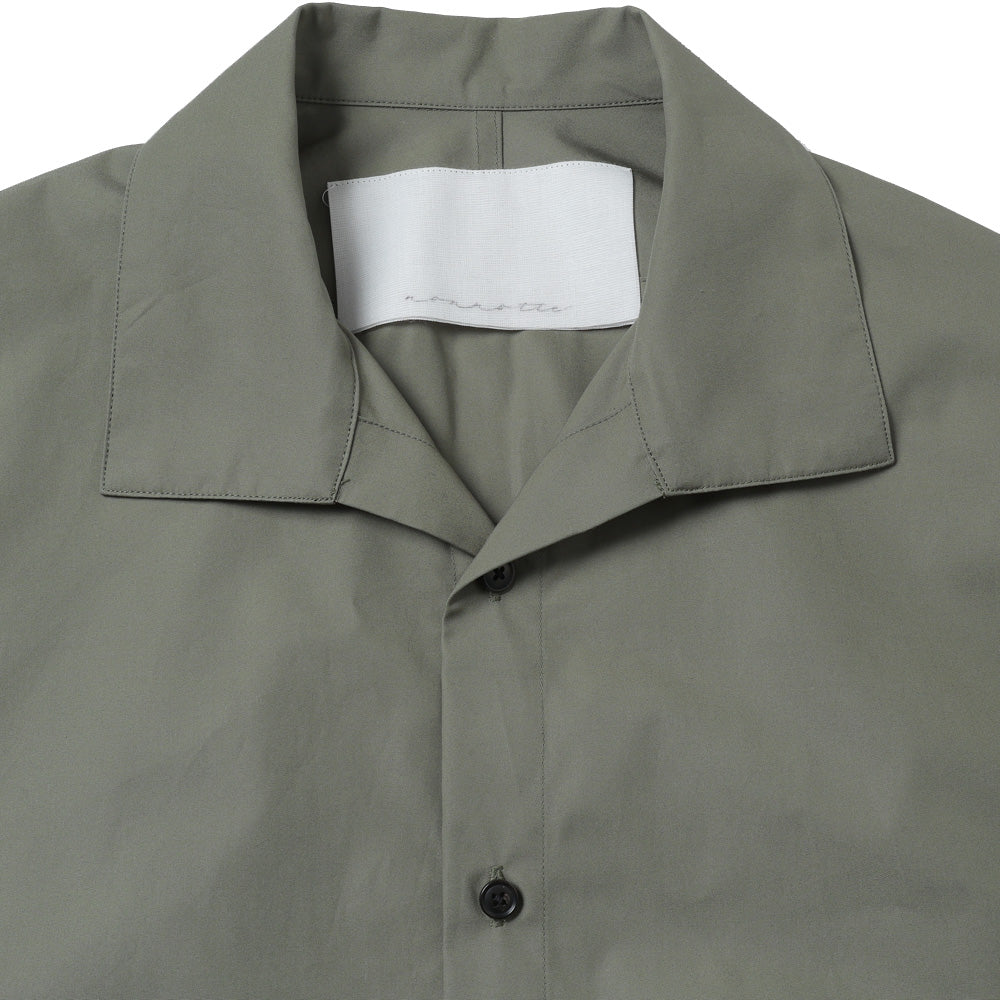Draping Open Collar Shirt Type A Clear Heavy Broadcloth