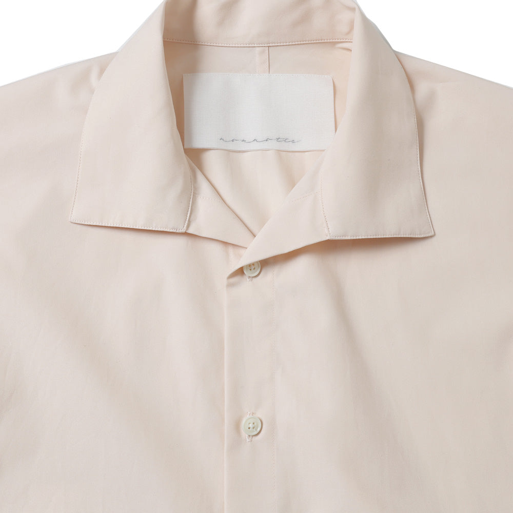 Draping Open Collar Shirt Type A Clear Heavy Broadcloth