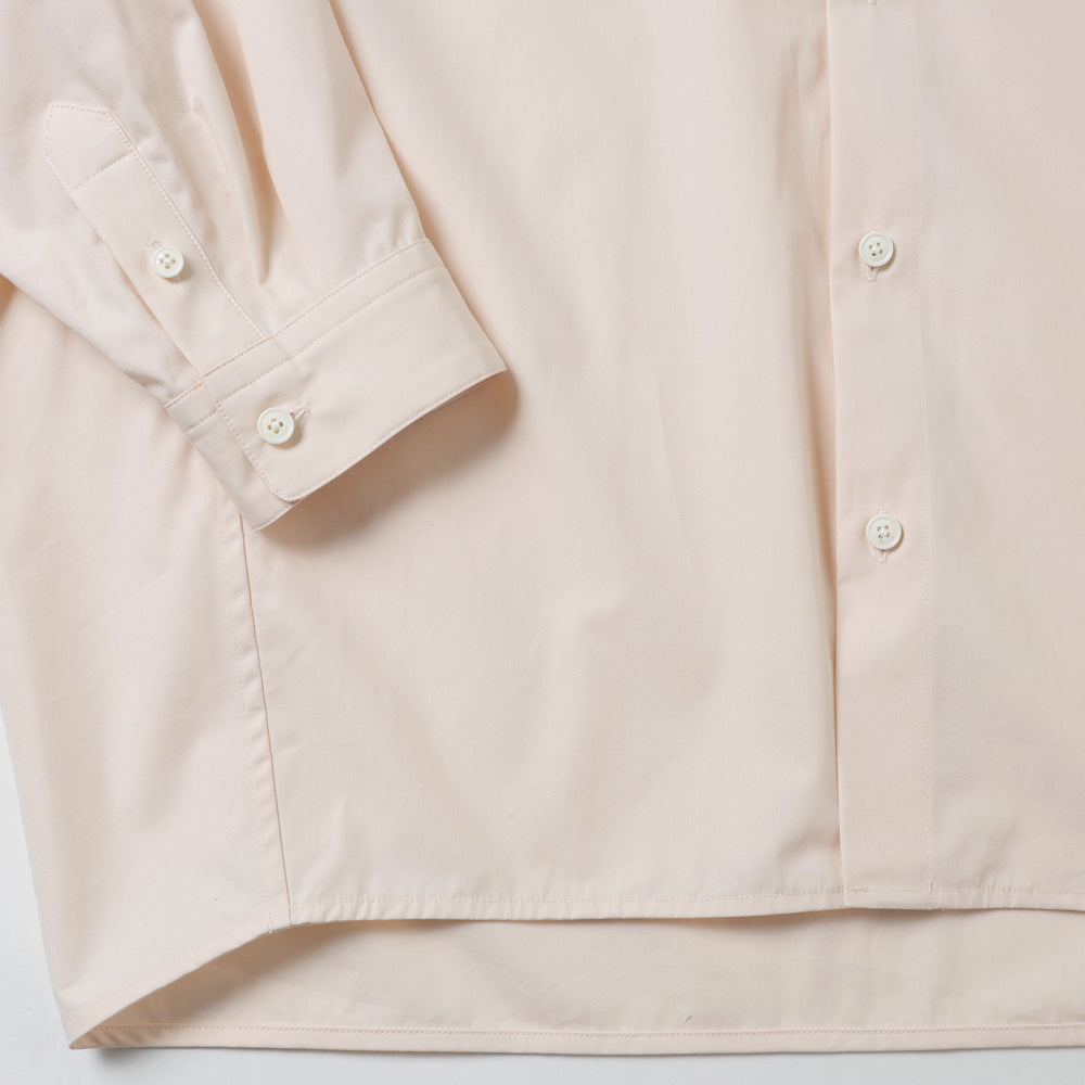 Draping Open Collar Shirt Type A Clear Heavy Broadcloth