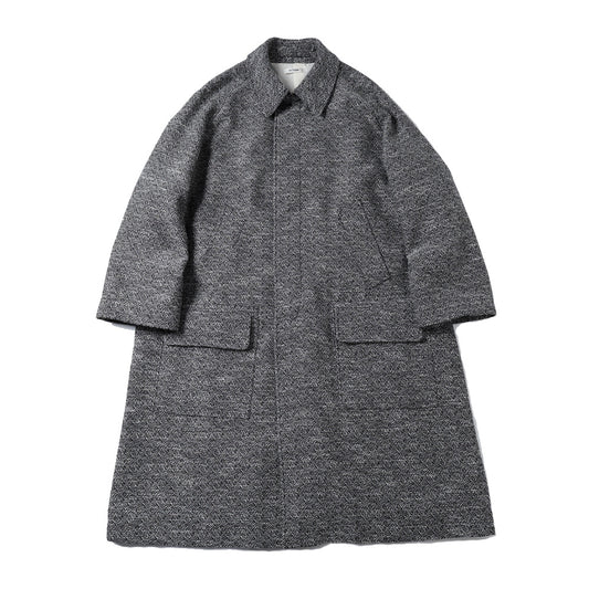  DOUBLE SIDED JACQUARD TWEED DEADSTOCK HYPER BIG HUNTING OVER COAT  