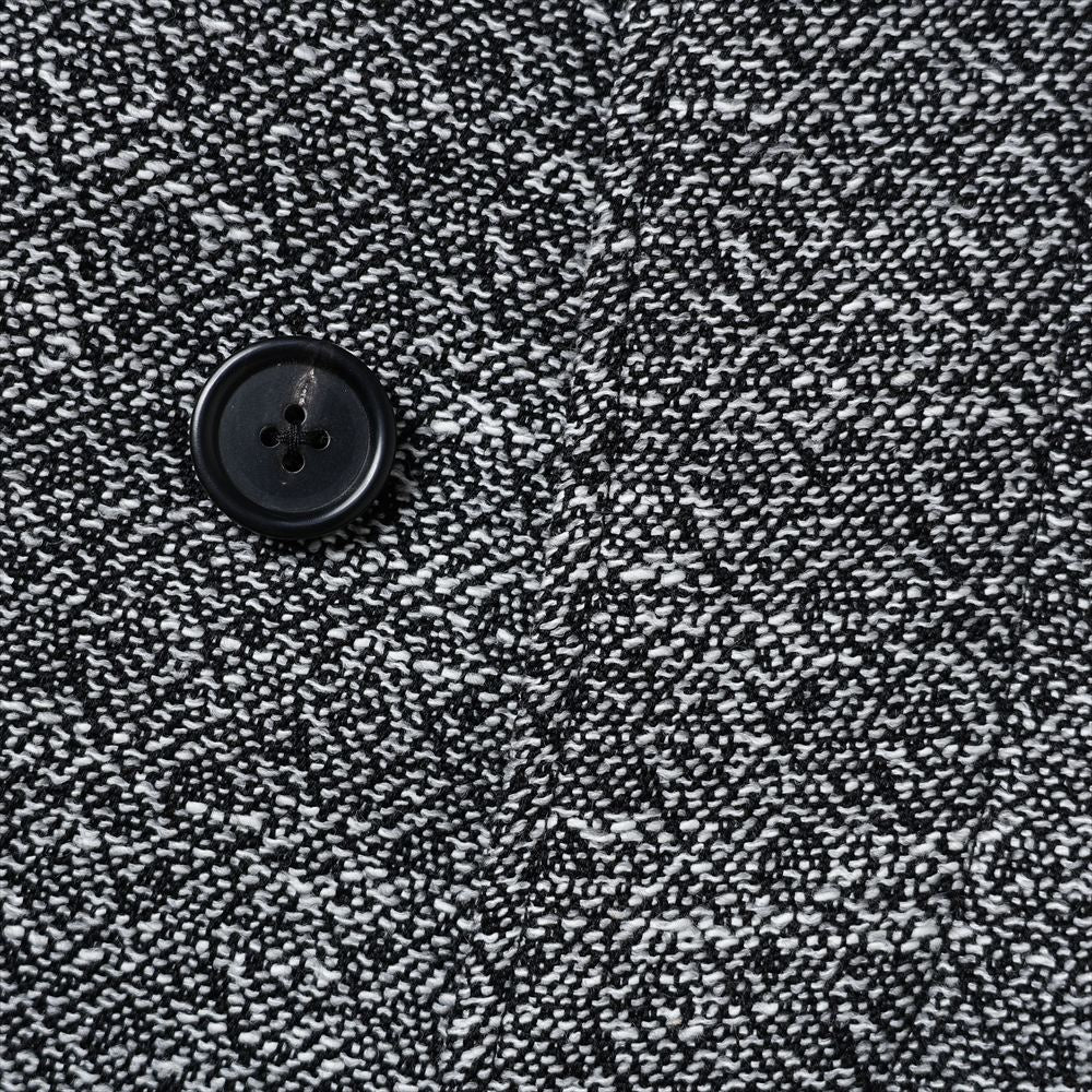 INTERIM インテリム TWEED BELTED OVER COAT INTÉRIM】HYPER BIG LOVAT TWEED SINGLE RANGE BELTED OVER COAT - BLK