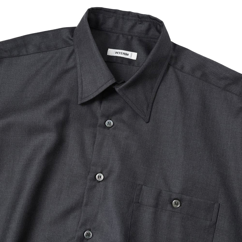 SILKY MELANGE SUITING DEADSTOCK SQUARE REGULAR SHIRTS
