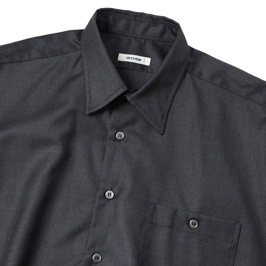  SILKY MELANGE SUITING DEADSTOCK SQUARE REGULAR SHIRTS  