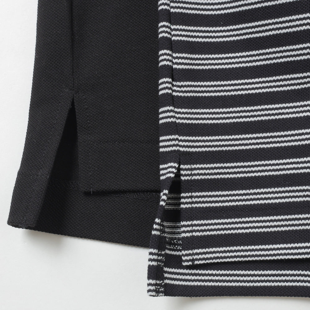 ONE BUTTON POLO S/S TEE ORGANIC COTTON HIGH TWISTED PIQUE